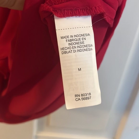 Lucky Brand Fuschia One Shoulder Top - Picture 4 of 5